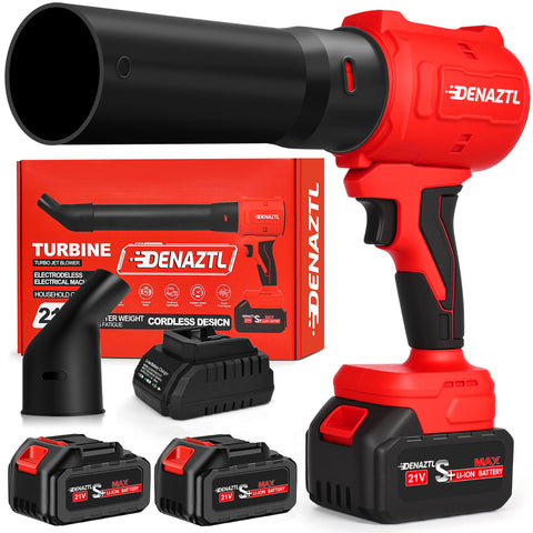 Denaztl electric blower with battery pack ready for quick yard cleanup