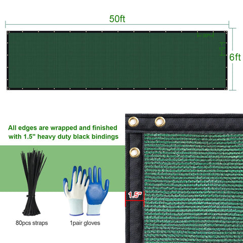 DenForste dark-green HDPE screen provides UV protection and airflow.