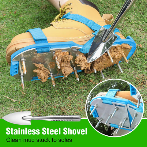 DenForste lawn aerator shoes ideal for patios, gardens, and yard care.