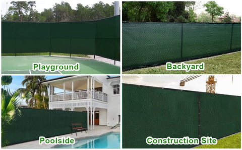 DenForste patio privacy screen deployed in a yard with seating area.