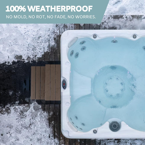 DENKOE hot tub steps multipurpose use for porch, deck, or patio access