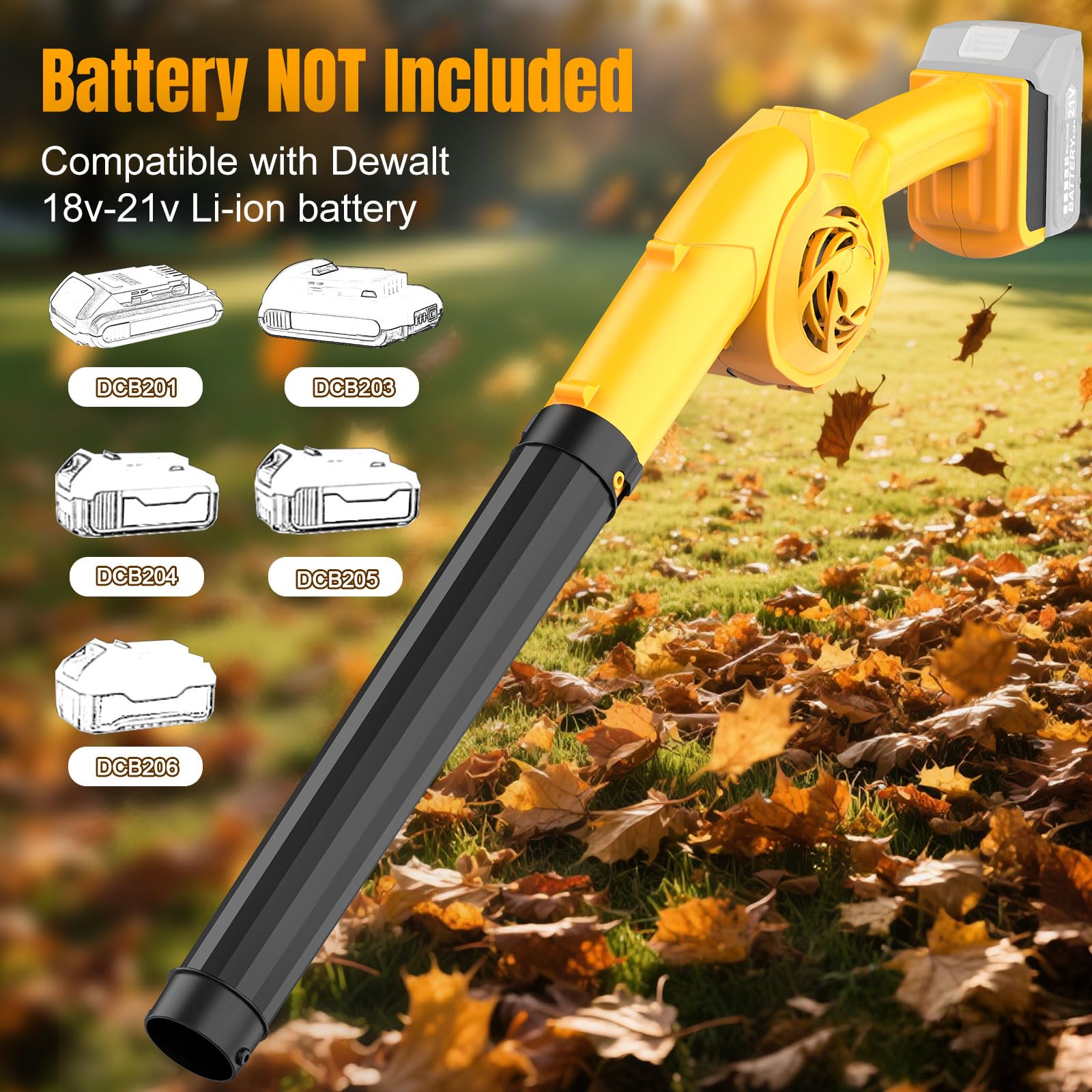 Denqir leaf blower with three-speed controls adapts to busy outdoor tasks.