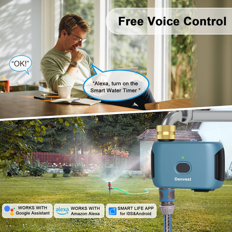 Battery-compartment seal on the Denvest timer supports outdoor durability