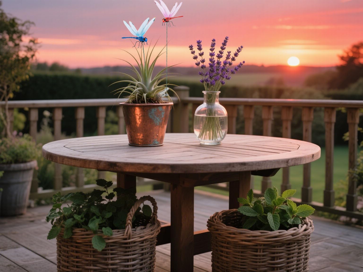 DEPHILA 3D dragonfly garden stake adds lifelike flair to borders.
