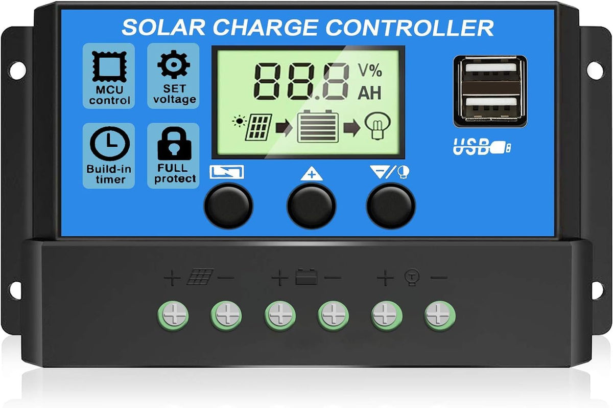 Depvko upgraded 30A controller front view showing compact design