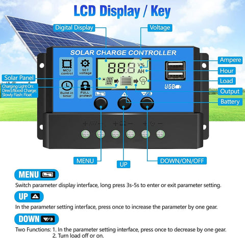 Depvko upgraded 30A controller wiring diagram for system connections