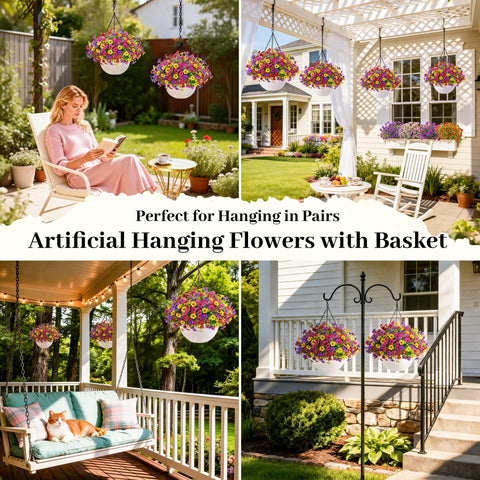 Der Rose indoor-outdoor faux plants for versatile decor.