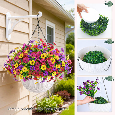 Der Rose outdoor decor for patio uses durable, weather-ready silk flowers.