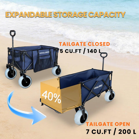 Deralumer X900 folds quickly for trunk storage after outings