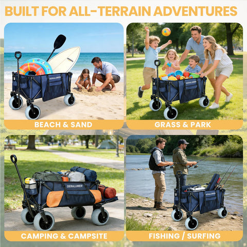 Deralumer X900 ready for beach trips and camping