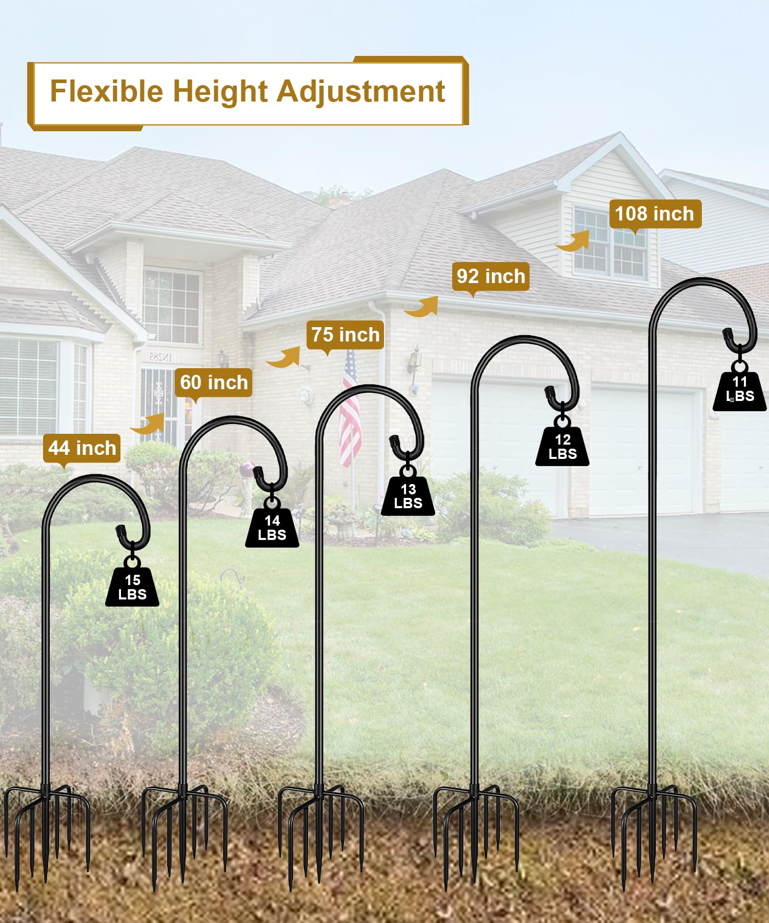 Derkniel heavy-duty metal construction resists rust in outdoor spaces.
