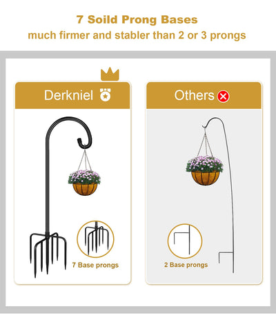 Derkniel five-prong base keeps the hook stable and upright.