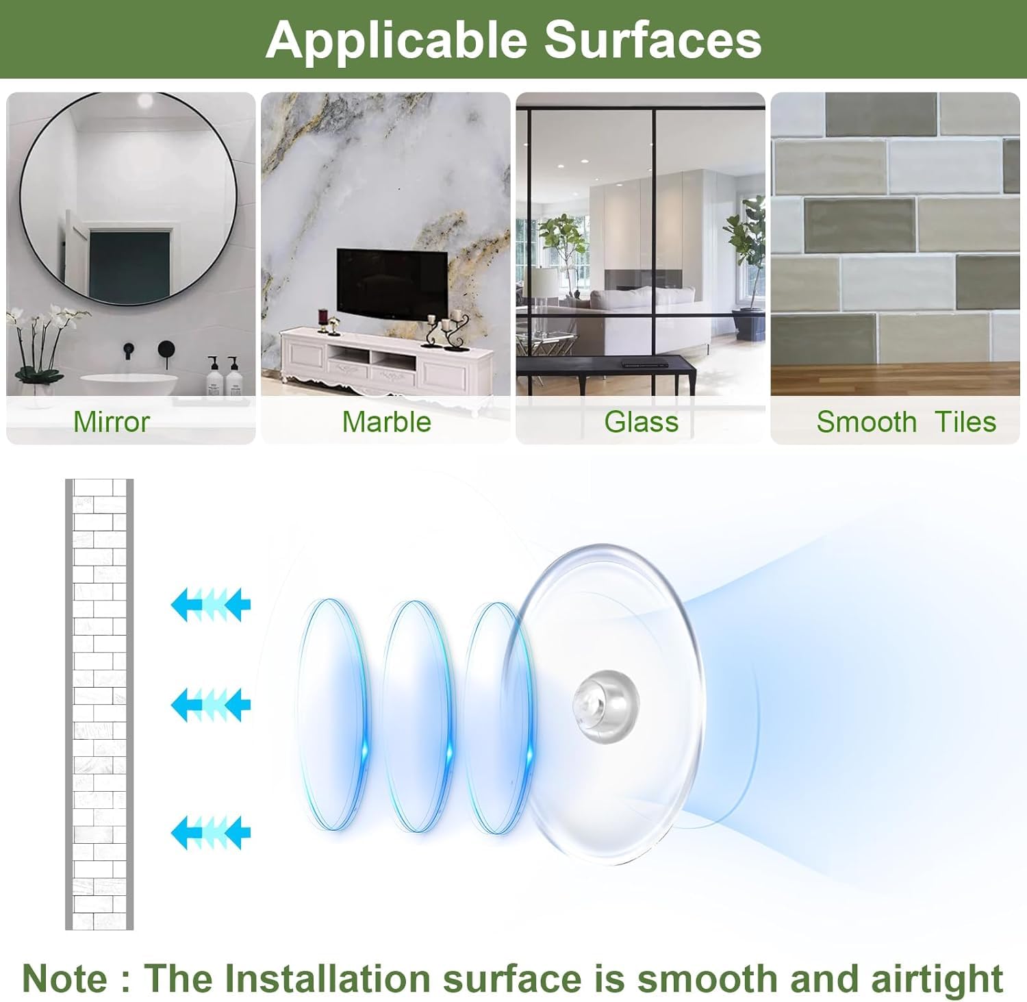 Derlyniupi easy-installation shelf mounted with alcohol wipes included.