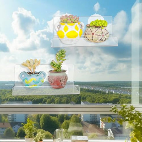 Derlyniupi window shelf used to organize kitchen spices