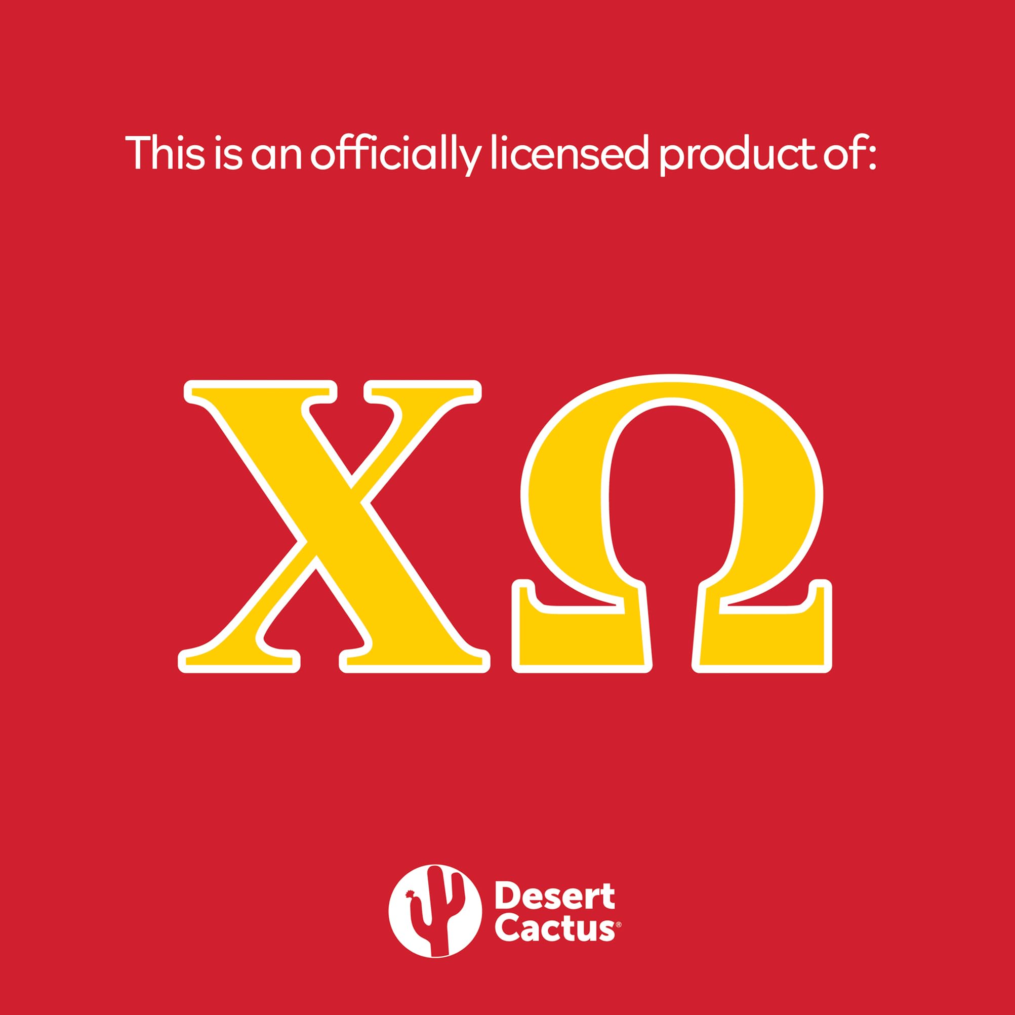 Desert Cactus Chi Omega flag 3x5 ft for events and dorms