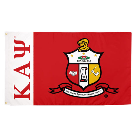 Desert Cactus Kappa Alpha Psi flag front view for tailgates and dorm decor