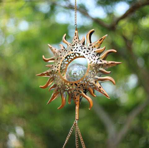 DesGully outdoor wind chimes have waterproof tubes and mellow nature tones.