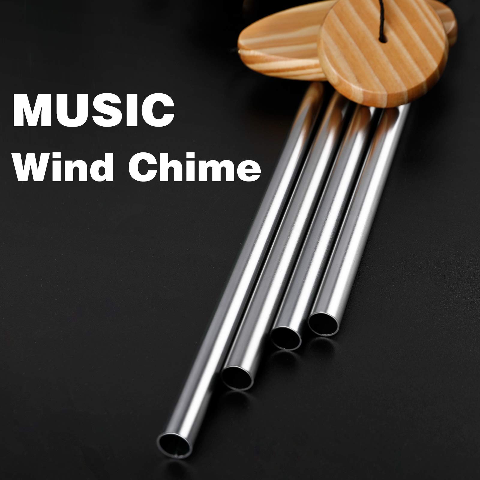 DesGully wind chimes aluminum tubes for rich, lasting deep tones in the yard