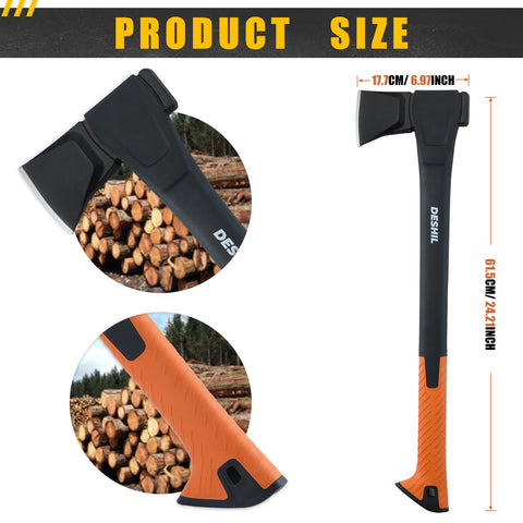DESHIL X17 forged carbon steel head for durability during tough tasks