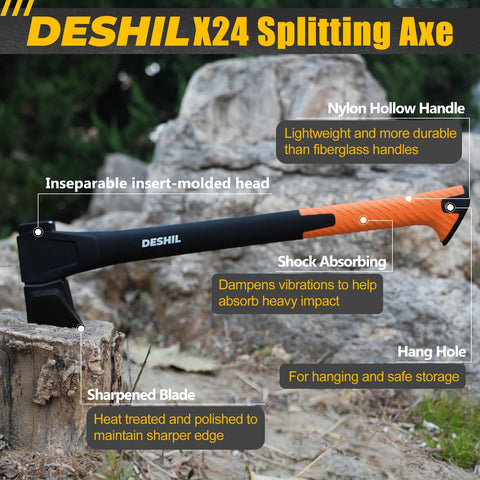 DESHIL X17 locking latch keeps blade secure during storage