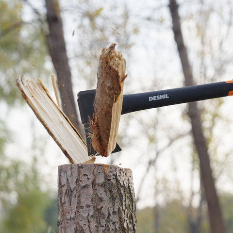 DESHIL X17 dual-use maul acts as a hammer for camp tasks