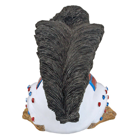 Design Toscano Elmer fluffy tail coiffure adds whimsical focal point