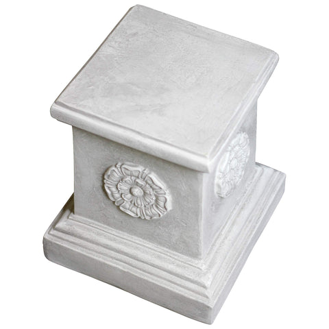 Design Toscano indoor-outdoor plinth base suits plants or decor