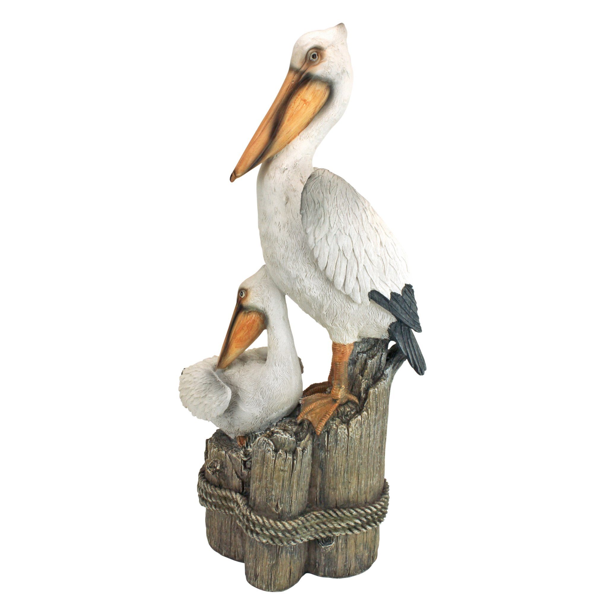 Design Toscano pelicans garden placement statue adds seaside charm.