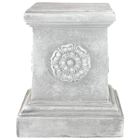 Design Toscano plant stand and sculpture riser supports elegant displays