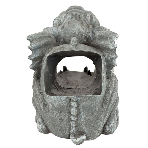 Design Toscano Roland gargoyle stands 10 inches tall for curbside impact.