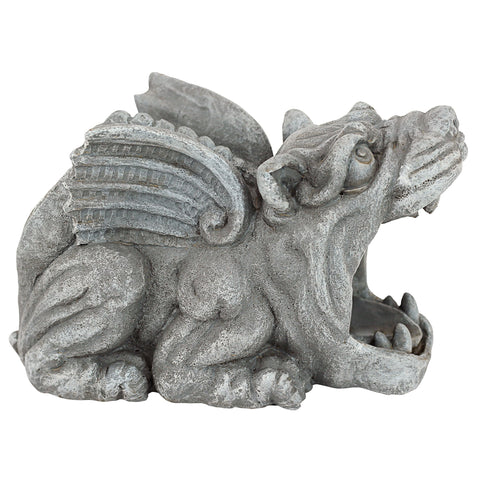 Design Toscano Roland gargoyle is cast in stone resin for durability.