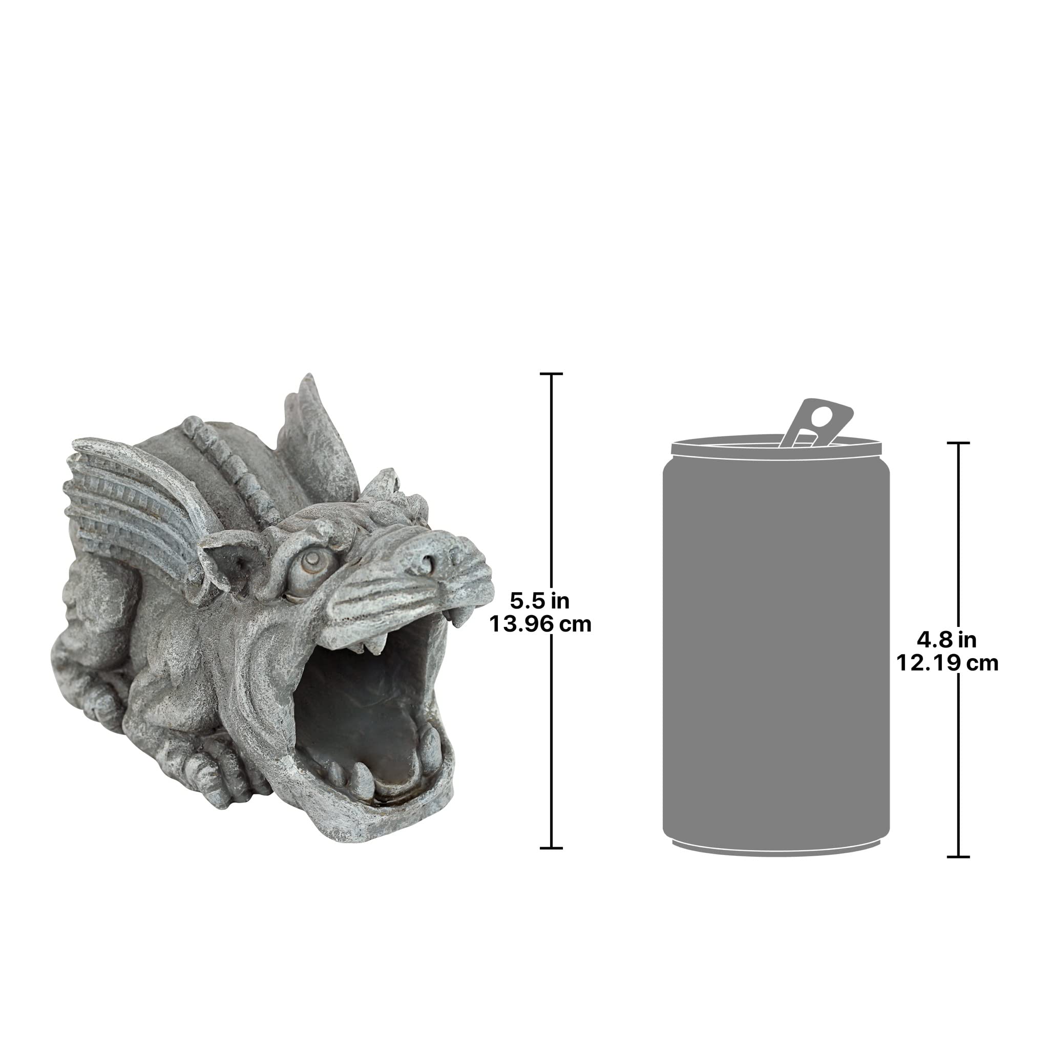 Design Toscano Roland gargoyle UV-resistant finish resists weathering.