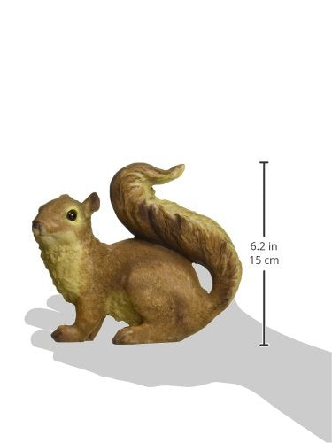Design Toscano Scamper brown finish statue highlights naturalistic accents for porch or garden entryways.