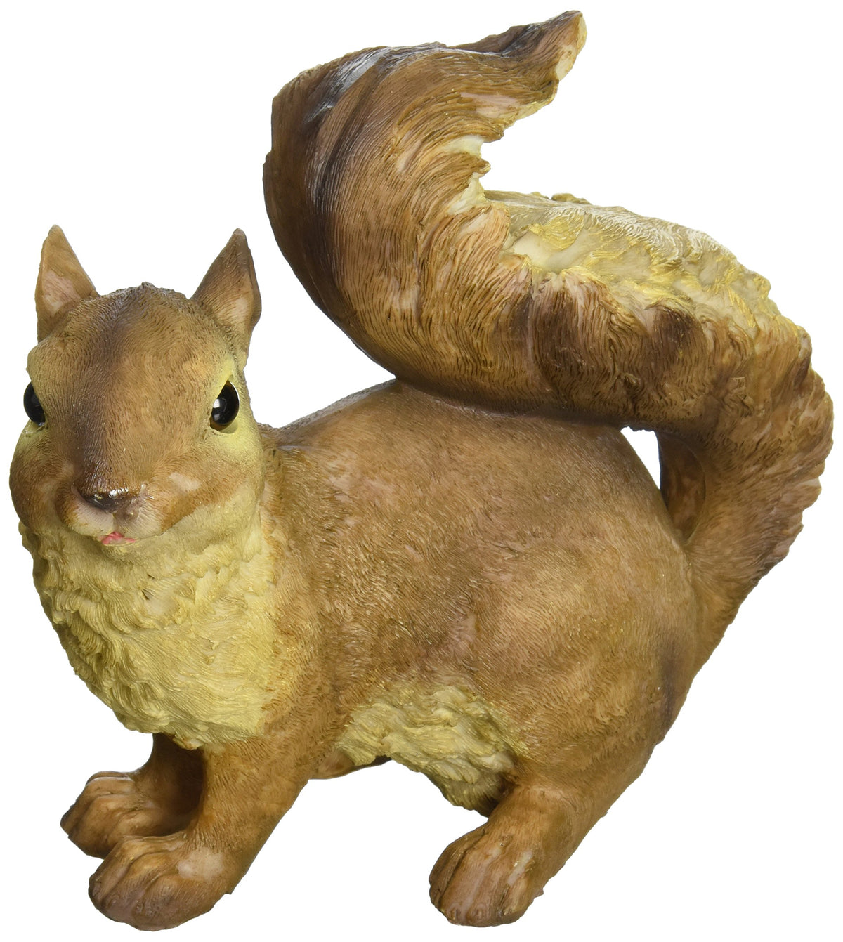 Design Toscano Scamper woodland squirrel garden statue in brown finish for curb appeal.