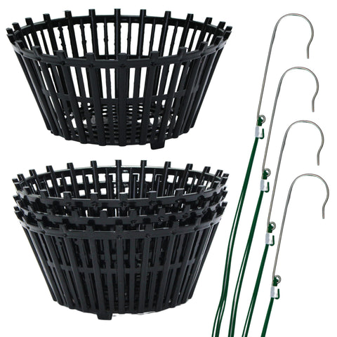 DESQUIGGLE orchid basket 10-inch wide offers roomy space for multiple plants.