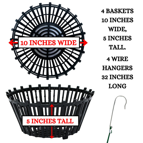 DESQUIGGLE outdoor orchid baskets designed for weather-resistant exterior use.