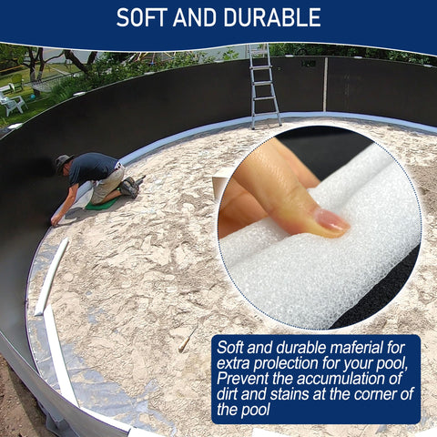 Desunqin peel-and-stick pool cove enabling fast setup