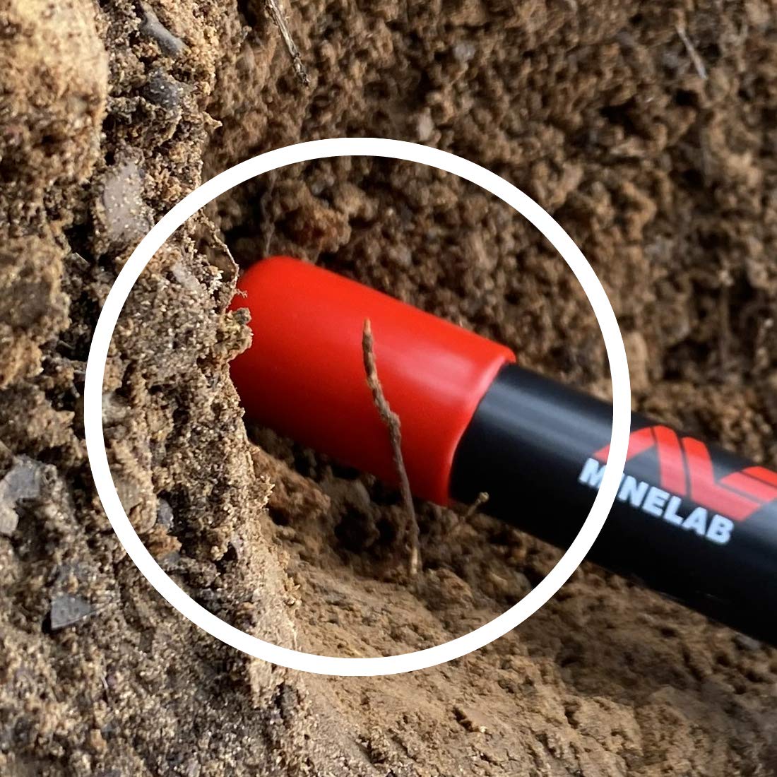 Detector Warehouse pinpointer red tip protector is durable and easy to install for Pro-Find users