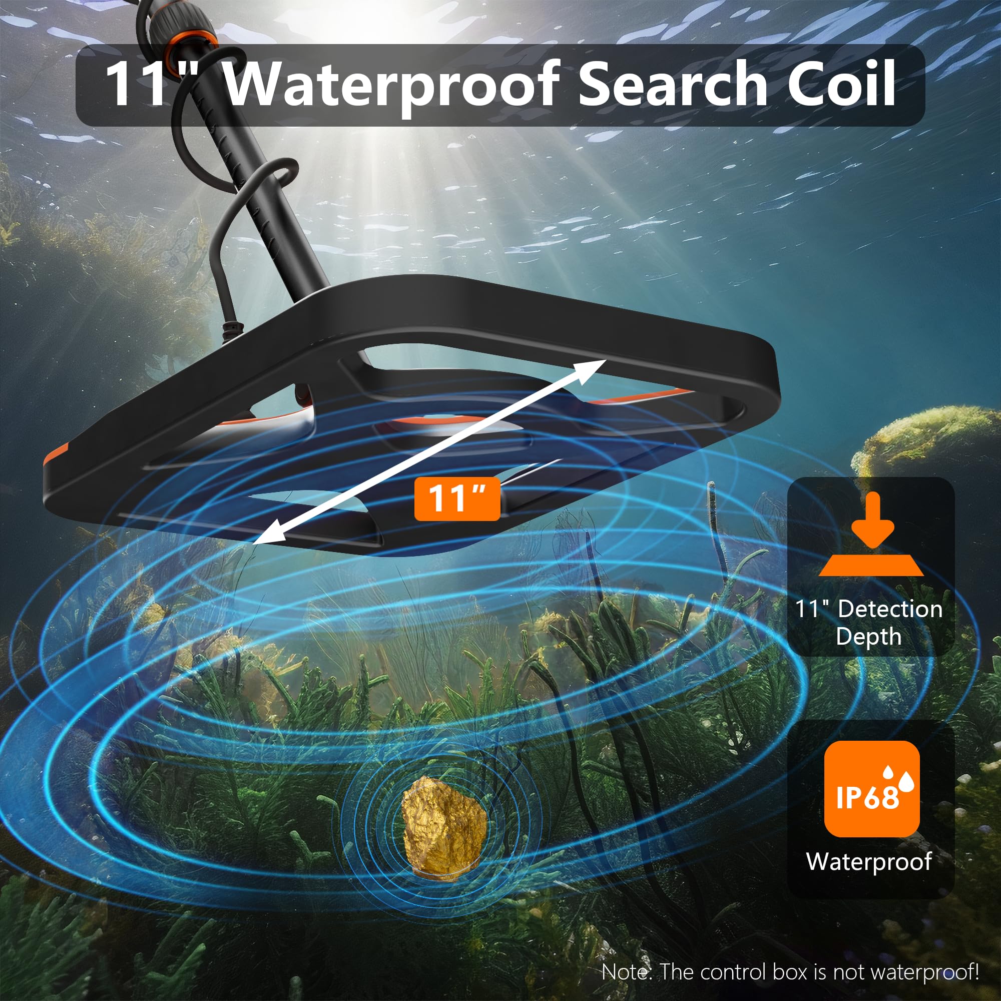 DetectTrek M55 backlit-display improves readability in low light.