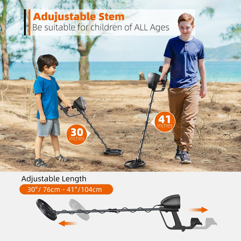IP68 waterproof coil on DetectTrek MD4070 allows soil, sand, and shallow-water exploration.