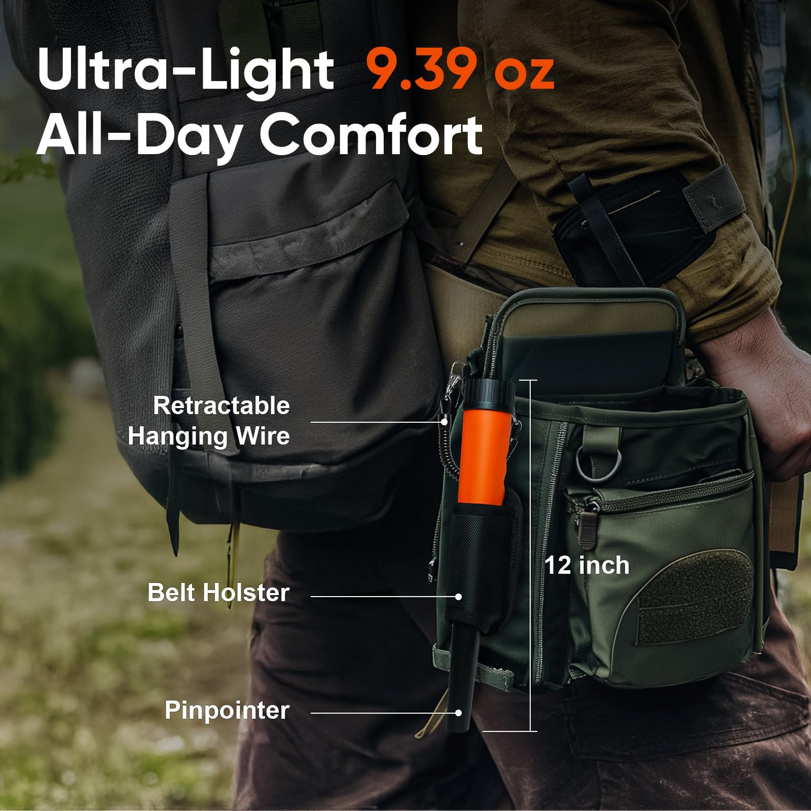 DetectTrek MD-880 weighs 9.39 oz for easy one-handed use