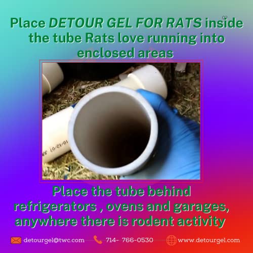 DETOUR Rat Repellent Gel all-weather formula resists melting and freezing.