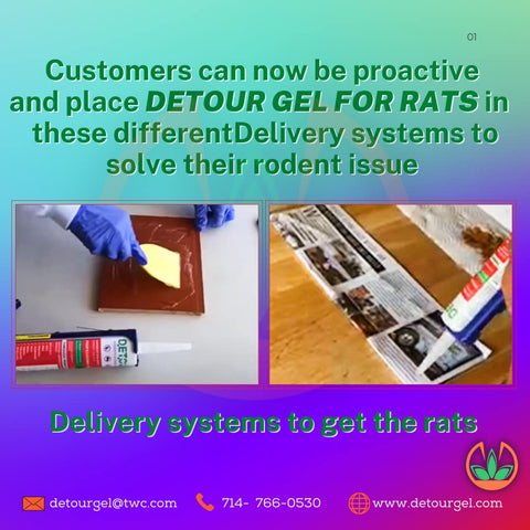 DETOUR Rat Repellent Gel protecting car engine compartments from rodents.