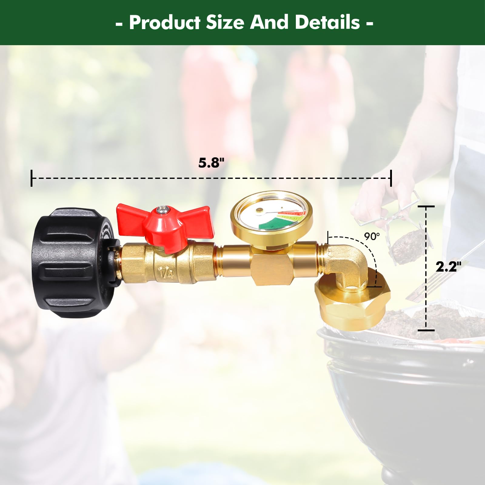 Detoypapa adapter is compatible with QCC1/Type1 propane tanks.
