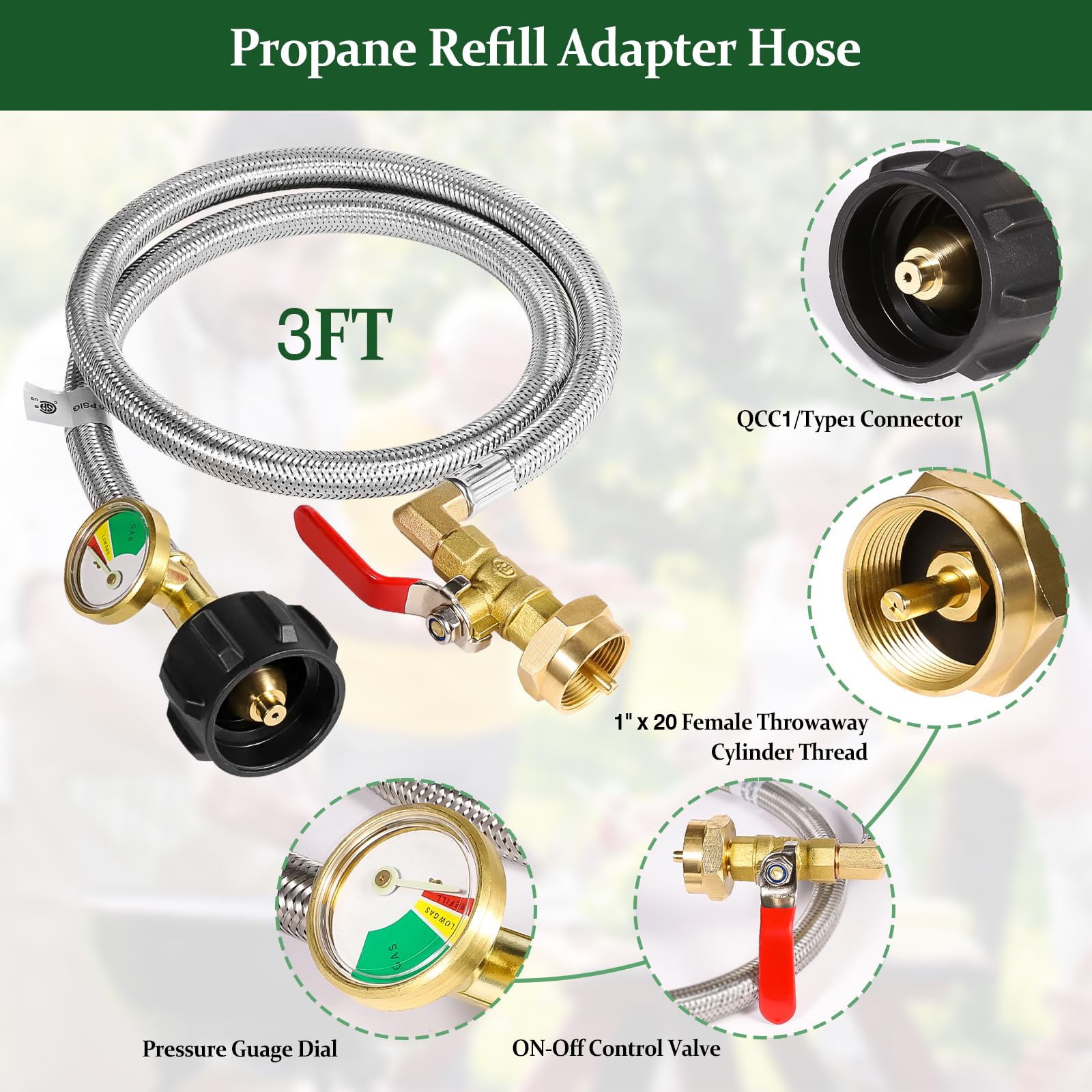Detoypapa brass connectors ensure leak-free, durable connections