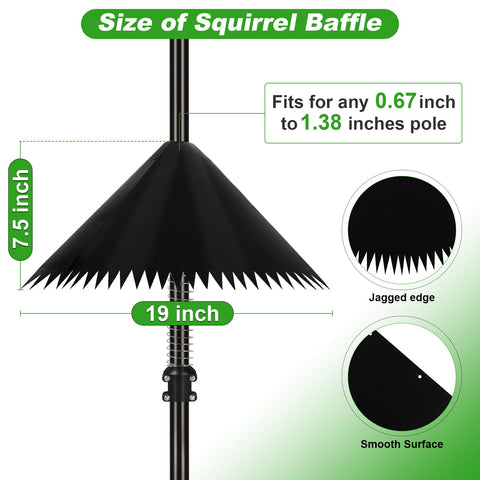 Detoypapa weatherproof PC cone baffle mounted on an outdoor pole