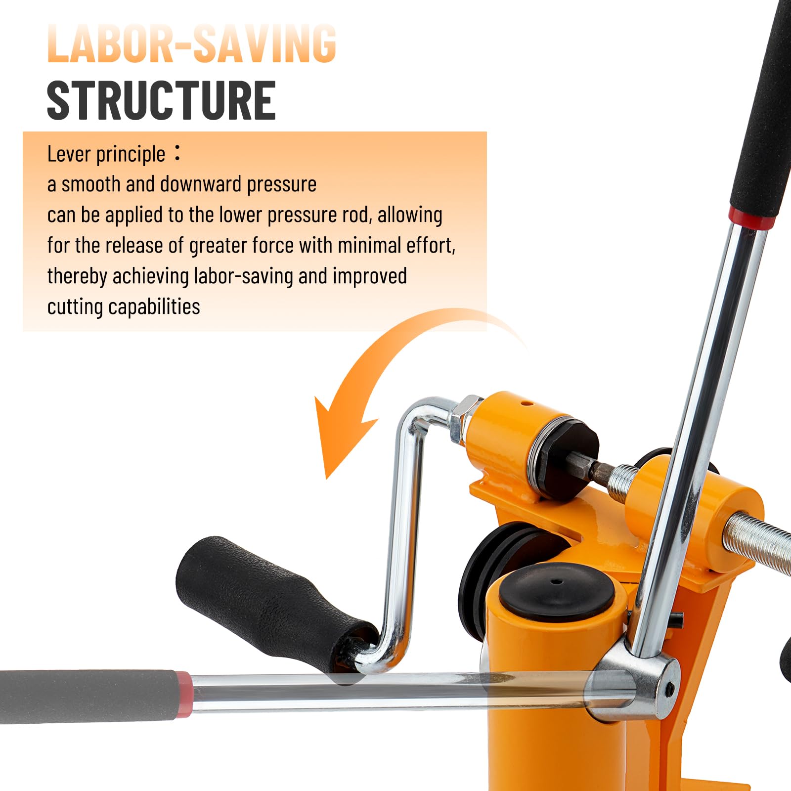 DETYI ergonomic anti-slip handle provides a comfortable grip