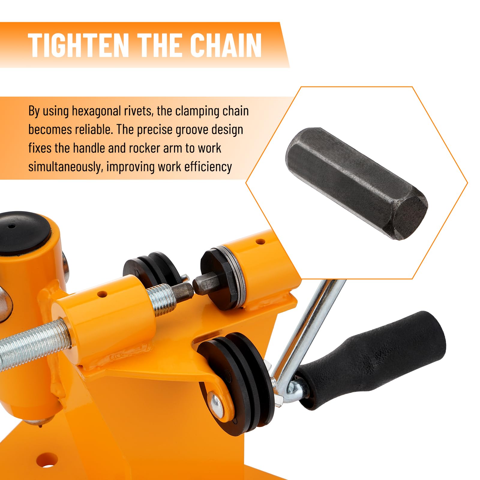 DETYI included anvils offer compatibility with varying chain sizes