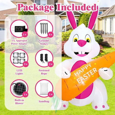 Devonwide quick-inflate bunny ready in under a minute via standard US outlet