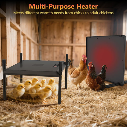Devopet Smart Chick Brooder Plate coop-installation photo demonstrates quick setup and reliable warmth.